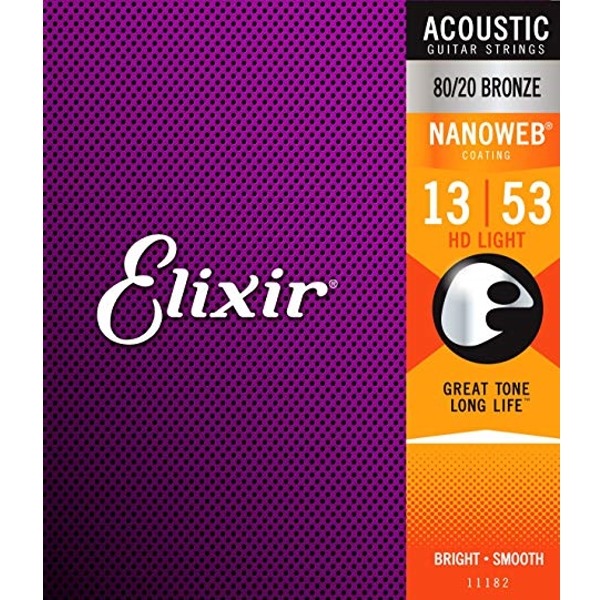 Elixir吉他弦 Nanoweb 11182 木吉他弦 / 民謠吉他弦 / elixir弦 13-53 台灣公司貨 elixir,elixir吉他弦,elixir弦