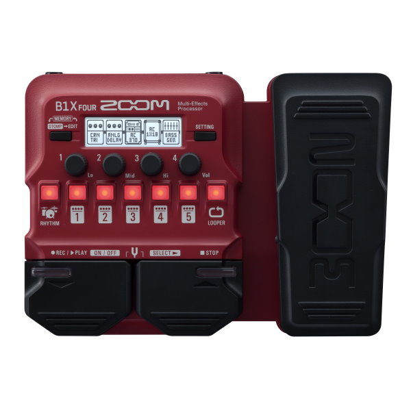 ZOOM B1X FOUR 電貝斯專用綜合效果器 表情踏板款 原廠公司貨 一年保固【Guitar Effects Pedal】 