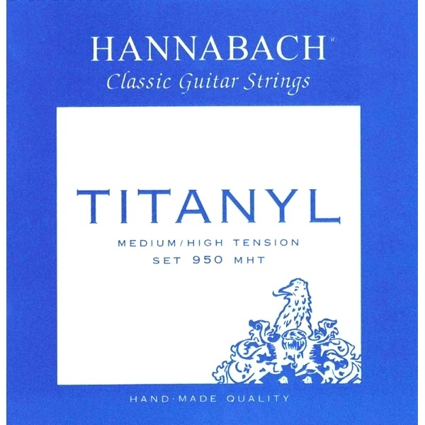 Hannabach 950mht 中高張力氧鈦基/銀弦 古典吉他弦【古典弦專賣店/尼龍弦/950-mht】 