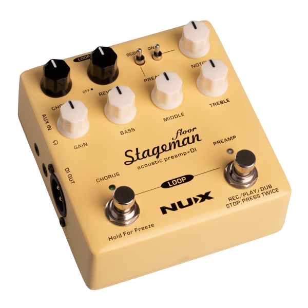 Nux Stageman Floor 木吉他前級效果器【Acoustic Preamp+DI / NAP-5】 