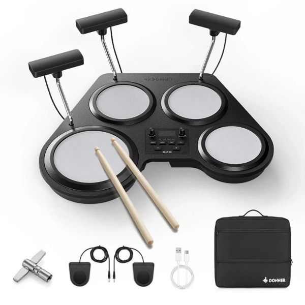 Donner Beat Go 攜帶式電子鼓 / 桌上型 輕巧型 電子鼓 附原廠收納袋 台灣公司貨 Donner Beat Go 攜帶式電子鼓 / 桌上型 輕巧型 電子鼓 附原廠收納袋 台灣公司貨