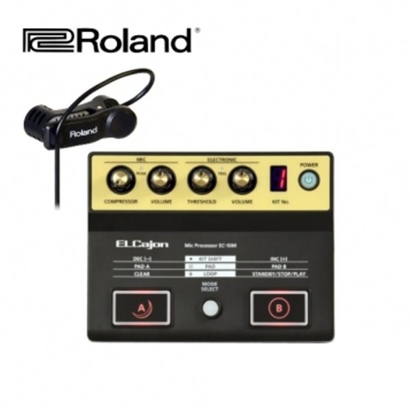 Roland 木箱鼓 效果器 EC10M 木箱鼓 效果器 /  音源機 + 拾音器 （附贈原廠 木箱鼓 專用麥克風 / 夾式） EC-10M 樂蘭原廠公司貨兩年保固 