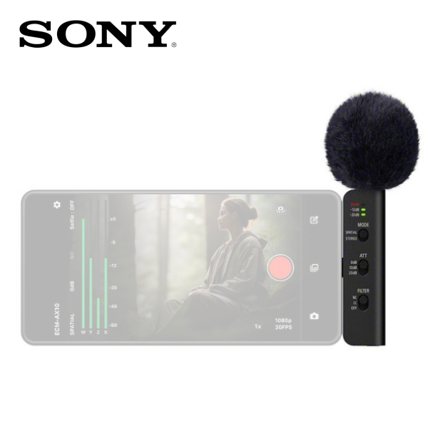 SONY 索尼 ECM-AX10 智慧型手機專用麥克風 / 內建4顆全向性麥克風 收錄360°空間音訊 台灣公司貨 SONY 索尼 ECM-AX10 智慧型手機專用麥克風 / 內建4顆全向性麥克風 收錄360°空間音訊 台灣公司貨
