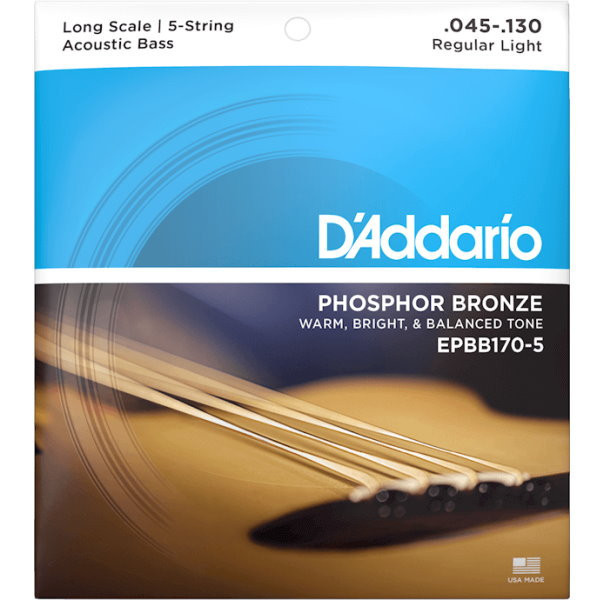 D'addario EPBB170-5 磷青銅 五弦 木貝斯弦 【Acoustic Bass Strings/Daddario】 【Acoustic Bass Strings/Daddario】