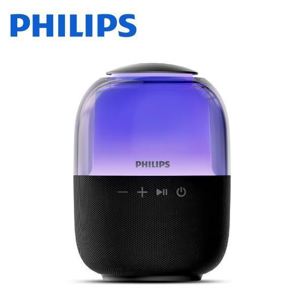 Philips 飛利浦 炫彩RGB小水母/強力低音/57mm超大單體/藍牙喇叭 TAS2108BK 台灣公司貨 Philips 飛利浦 炫彩RGB小水母/強力低音/57mm超大單體/藍牙喇叭 TAS2108BK 台灣公司貨
