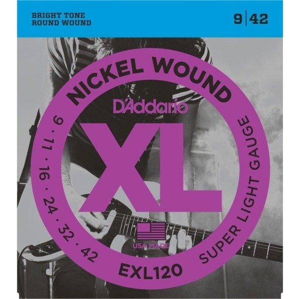 Daddario Exl120 電吉他弦(09-42) 美國製 Exl-120 Daddario 