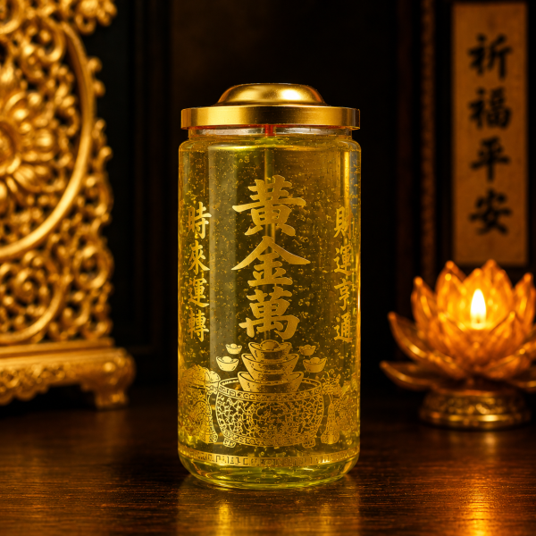黃金萬兩招財燈｜聚財・事業祈福 (可燃十五天) 