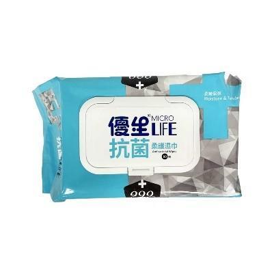 優生xMicrolife抗菌柔護濕巾 80抽 