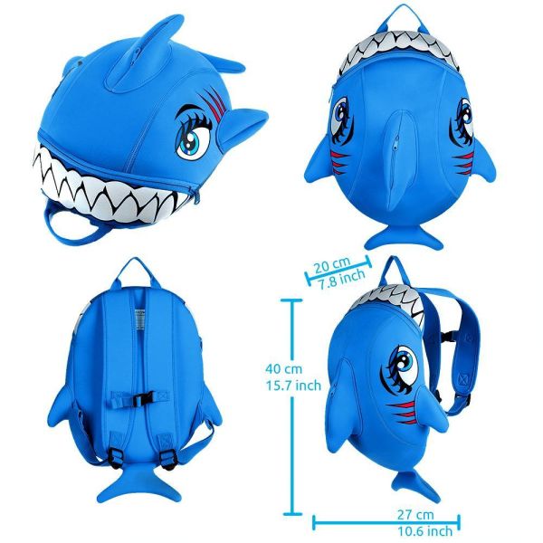 3D背包-藍鯊魚 