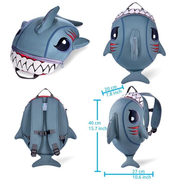 3D背包-灰鯊魚 