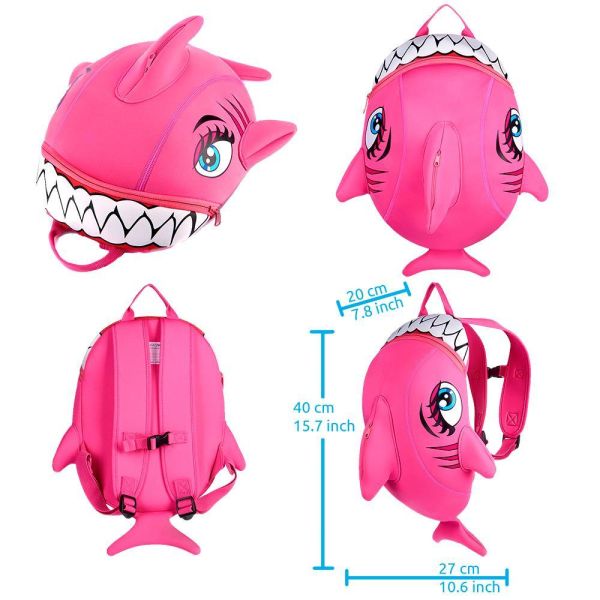 3D背包-粉鯊魚 
