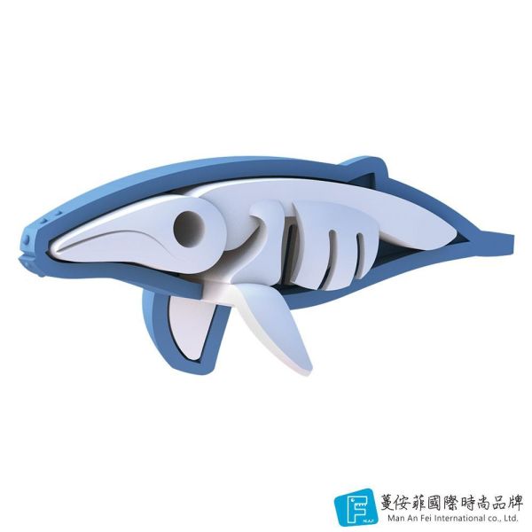 磁吸骨骼拼圖-座頭鯨 