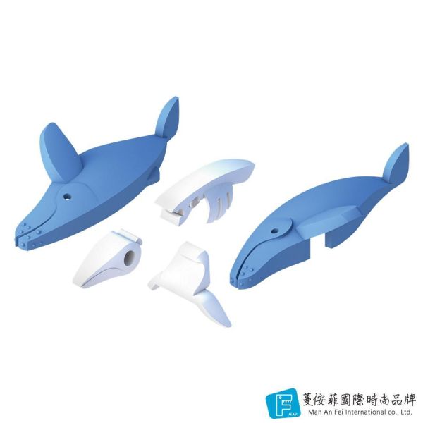 磁吸骨骼拼圖-座頭鯨 