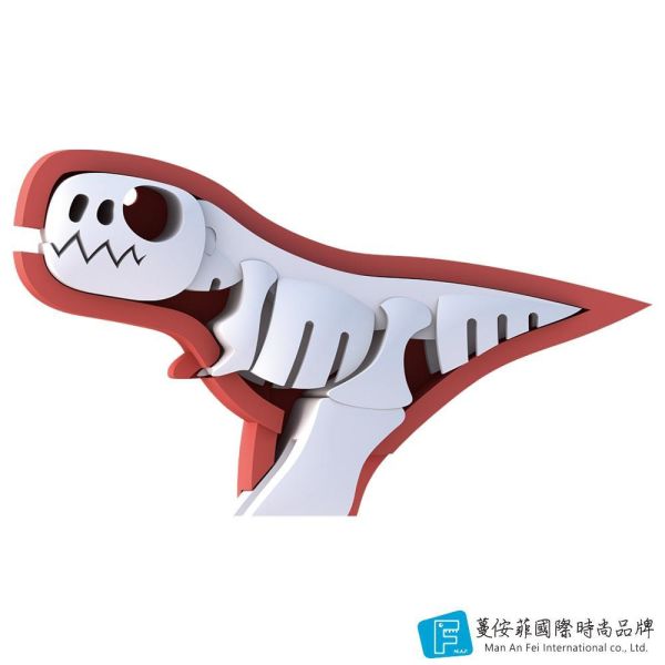 磁吸骨骼拼圖-霸王龍 