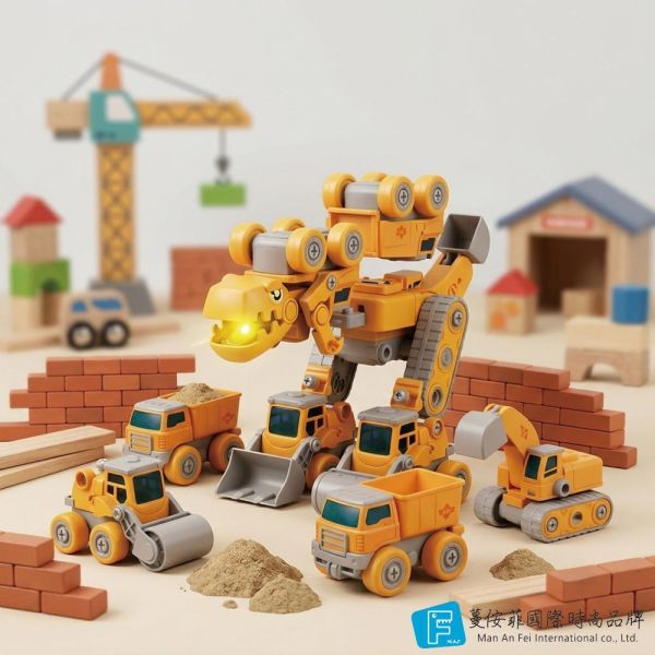 3D聲光恐龍-工程車系列 