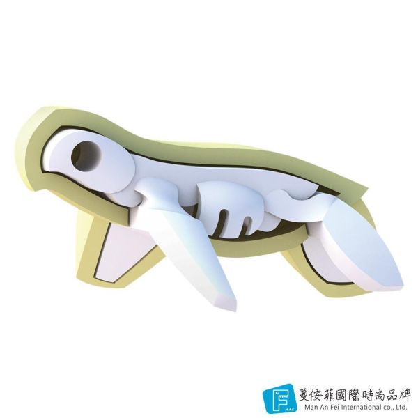 磁吸骨骼拼圖-海龜 