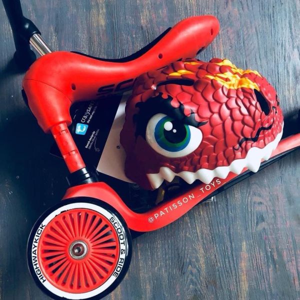 3D瘋狂安全帽-噴火龍 