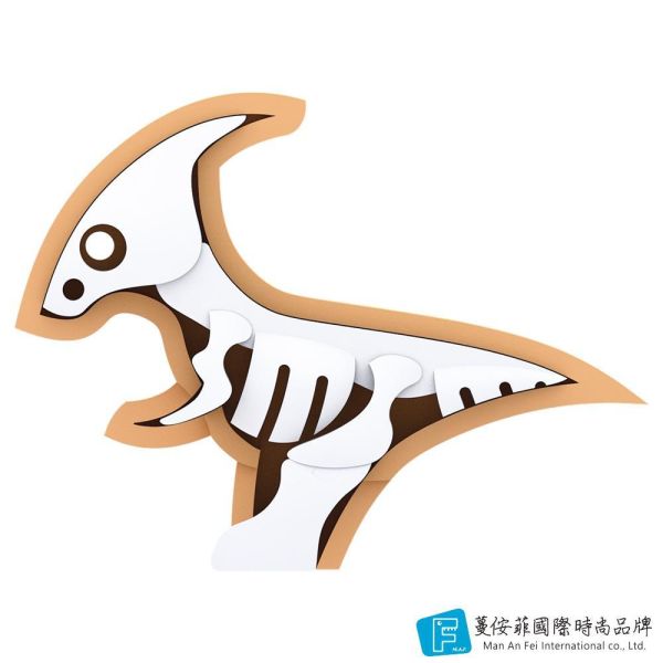 磁吸骨骼拼圖-副櫛龍 