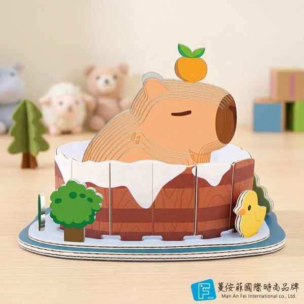 DIY立體拼圖-卡比巴拉(大) 