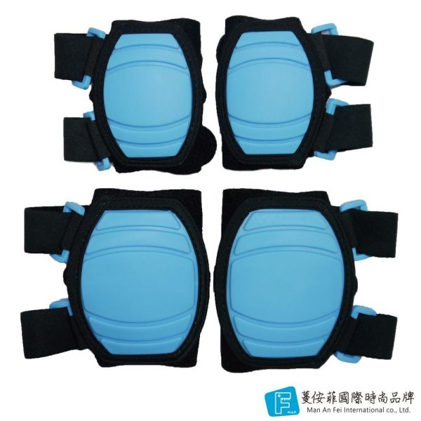 軟式護具4件組-王子藍(SM) 