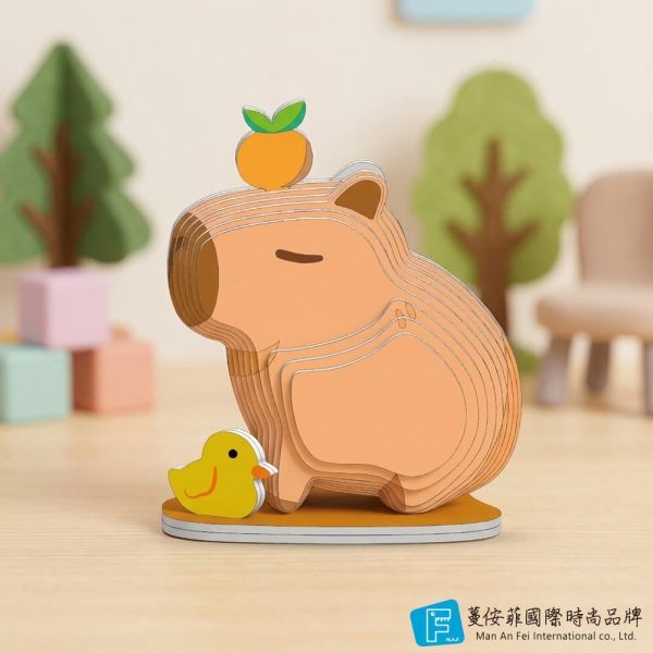 DIY立體拼圖-卡比巴拉(小) 