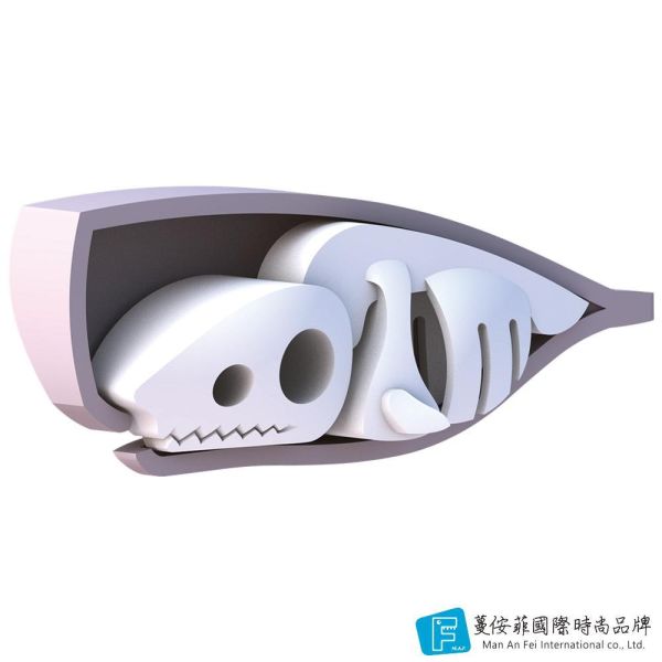 磁吸骨骼拼圖-抹香鯨 