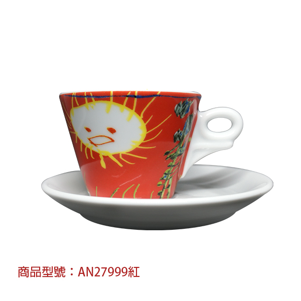 【d'ANCAP】稚趣卡布杯組(2杯2盤) d’ANCAP,ANCAP,咖啡杯,瓷杯,義大利咖啡杯,濃縮杯,卡布杯,拿鐵杯,咖啡器具,義大利製造,老爸咖啡,咖啡,lebarcoffee,coffee