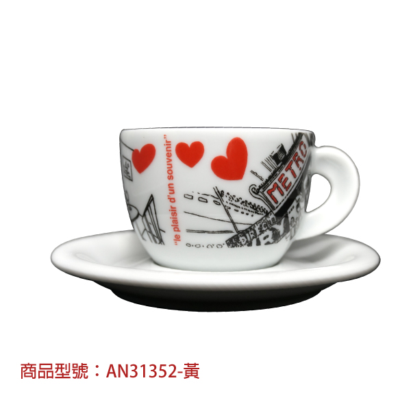【d'ANCAP】旅遊手記卡布杯組(2杯2盤) d’ANCAP,ANCAP,咖啡杯,瓷杯,義大利咖啡杯,濃縮杯,卡布杯,拿鐵杯,咖啡器具,義大利製造,老爸咖啡,咖啡,lebarcoffee,coffee