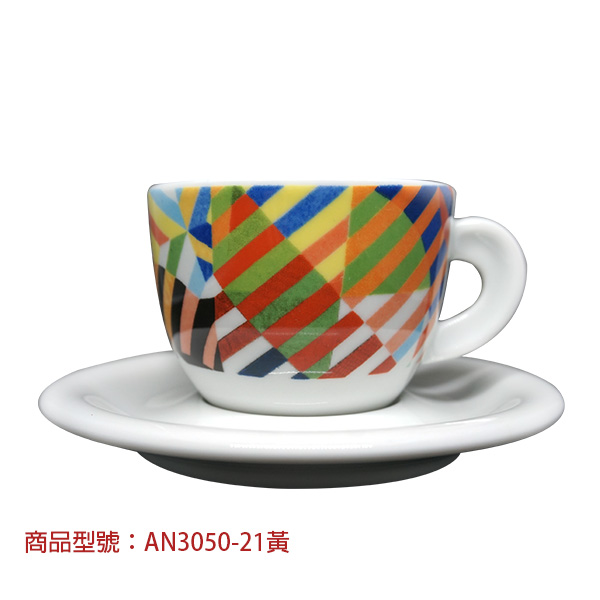 【d'ANCAP】巧彩卡布杯組(2杯2盤) d’ANCAP,ANCAP,咖啡杯,瓷杯,義大利咖啡杯,濃縮杯,卡布杯,拿鐵杯,咖啡器具,義大利製造,老爸咖啡,咖啡,lebarcoffee,coffee