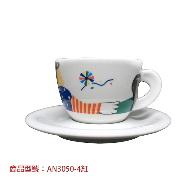 【d'ANCAP】馬戲卡布杯組(2杯2盤) d’ANCAP,ANCAP,咖啡杯,瓷杯,義大利咖啡杯,濃縮杯,卡布杯,拿鐵杯,咖啡器具,義大利製造,老爸咖啡,咖啡,lebarcoffee,coffee