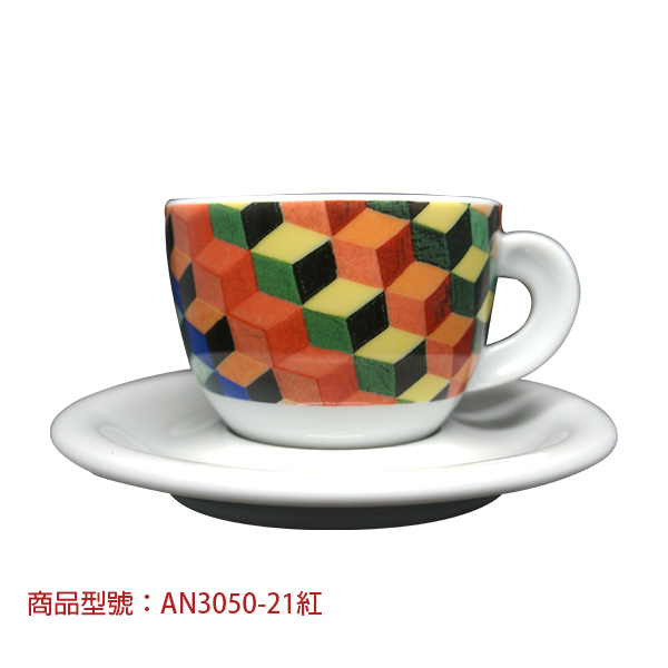 【d'ANCAP】巧彩卡布杯組(2杯2盤) d’ANCAP,ANCAP,咖啡杯,瓷杯,義大利咖啡杯,濃縮杯,卡布杯,拿鐵杯,咖啡器具,義大利製造,老爸咖啡,咖啡,lebarcoffee,coffee