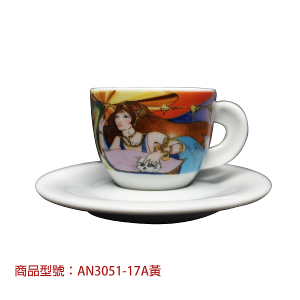 【d'ANCAP】亞瑟王濃縮杯組(2杯2盤) d’ANCAP,ANCAP,咖啡杯,瓷杯,義大利咖啡杯,濃縮杯,卡布杯,拿鐵杯,咖啡器具,義大利製造,老爸咖啡,咖啡,lebarcoffee,coffee