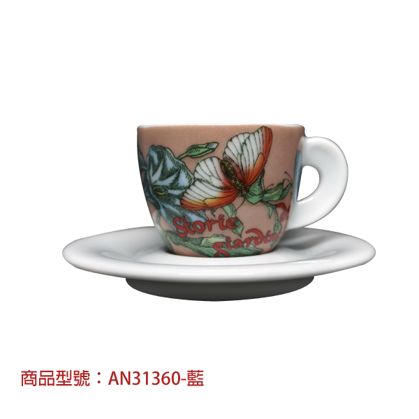 【d'ANCAP】秘密花園濃縮杯組(2杯2盤) d’ANCAP,ANCAP,咖啡杯,瓷杯,義大利咖啡杯,濃縮杯,卡布杯,拿鐵杯,咖啡器具,義大利製造,老爸咖啡,咖啡,lebarcoffee,coffee