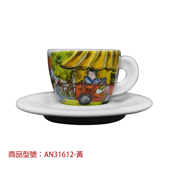 【d'ANCAP】生活市集濃縮杯組(2杯2盤) d’ANCAP,ANCAP,咖啡杯,瓷杯,義大利咖啡杯,濃縮杯,卡布杯,拿鐵杯,咖啡器具,義大利製造,老爸咖啡,咖啡,lebarcoffee,coffee