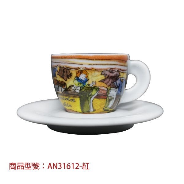 【d'ANCAP】生活市集濃縮杯組(2杯2盤) d’ANCAP,ANCAP,咖啡杯,瓷杯,義大利咖啡杯,濃縮杯,卡布杯,拿鐵杯,咖啡器具,義大利製造,老爸咖啡,咖啡,lebarcoffee,coffee