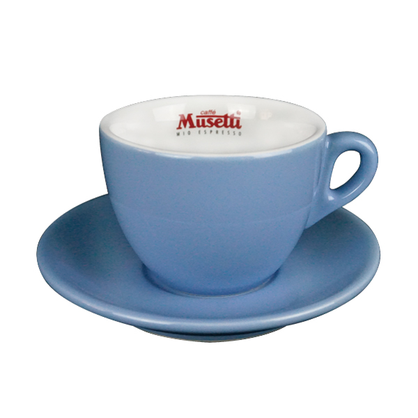 【Musetti】彩色卡布杯套組(6杯6盤) Musetti,義大利咖啡,義式咖啡,卡布杯,咖啡杯,老爸咖啡,咖啡,lebarcoffee,coffee