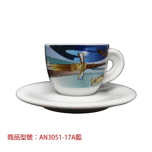 【d'ANCAP】亞瑟王濃縮杯組(2杯2盤) d’ANCAP,ANCAP,咖啡杯,瓷杯,義大利咖啡杯,濃縮杯,卡布杯,拿鐵杯,咖啡器具,義大利製造,老爸咖啡,咖啡,lebarcoffee,coffee