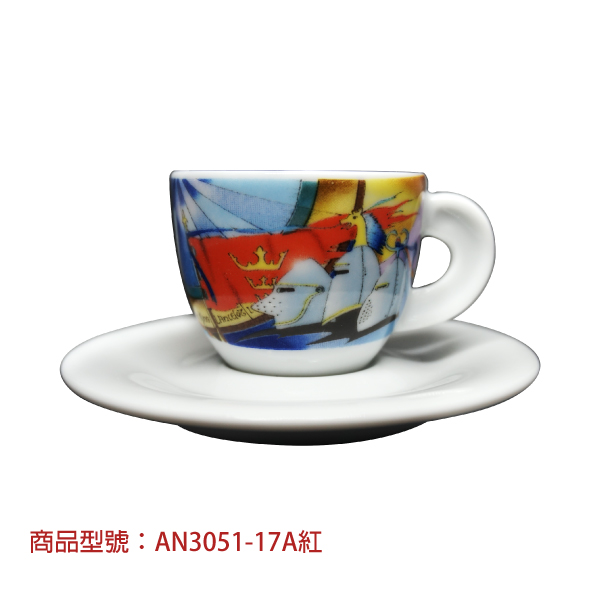 【d'ANCAP】亞瑟王濃縮杯組(2杯2盤) d’ANCAP,ANCAP,咖啡杯,瓷杯,義大利咖啡杯,濃縮杯,卡布杯,拿鐵杯,咖啡器具,義大利製造,老爸咖啡,咖啡,lebarcoffee,coffee