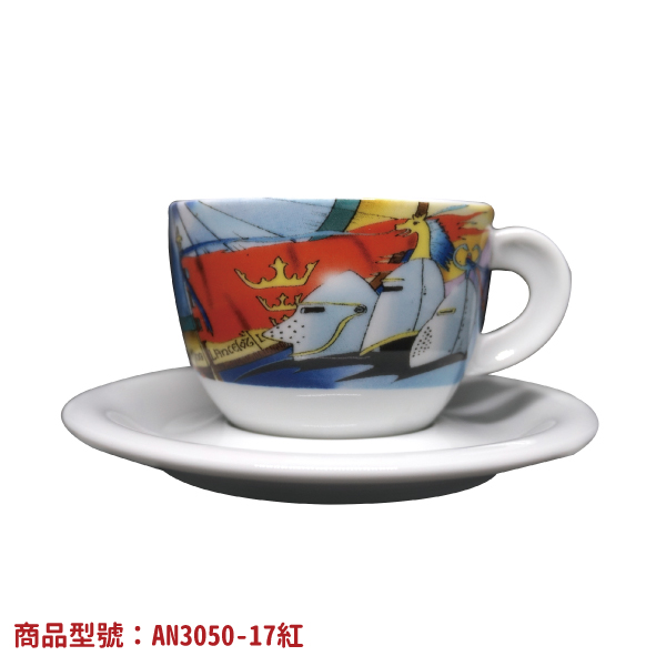 【d'ANCAP】亞瑟王卡布杯組(2杯2盤) d’ANCAP,ANCAP,咖啡杯,瓷杯,義大利咖啡杯,濃縮杯,卡布杯,拿鐵杯,咖啡器具,義大利製造,老爸咖啡,咖啡,lebarcoffee,coffee