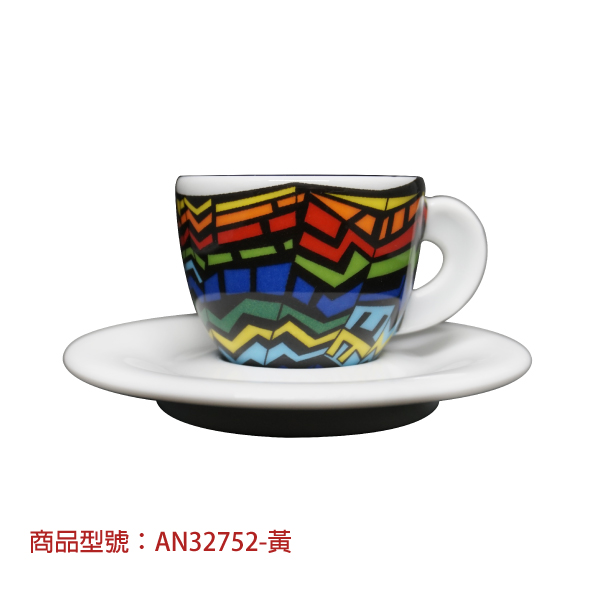  【d'ANCAP】彩色嘉年華濃縮杯組(2杯2盤) d’ANCAP,ANCAP,咖啡杯,瓷杯,義大利咖啡杯,濃縮杯,卡布杯,拿鐵杯,咖啡器具,義大利製造,老爸咖啡,咖啡,lebarcoffee,coffee