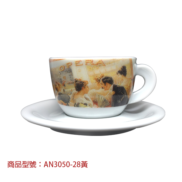 【d'ANCAP】歌劇家鄉卡布杯組(2杯2盤) d’ANCAP,ANCAP,咖啡杯,瓷杯,義大利咖啡杯,濃縮杯,卡布杯,拿鐵杯,咖啡器具,義大利製造,老爸咖啡,咖啡,lebarcoffee,coffee