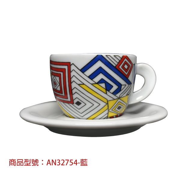【d'ANCAP】彩色嘉年華卡布杯組(2杯2盤) d’ANCAP,ANCAP,咖啡杯,瓷杯,義大利咖啡杯,濃縮杯,卡布杯,拿鐵杯,咖啡器具,義大利製造,老爸咖啡,咖啡,lebarcoffee,coffee