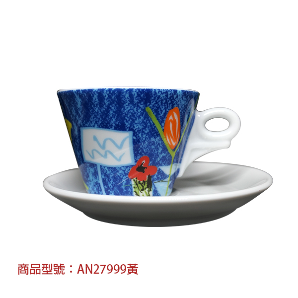【d'ANCAP】稚趣卡布杯組(2杯2盤) d’ANCAP,ANCAP,咖啡杯,瓷杯,義大利咖啡杯,濃縮杯,卡布杯,拿鐵杯,咖啡器具,義大利製造,老爸咖啡,咖啡,lebarcoffee,coffee