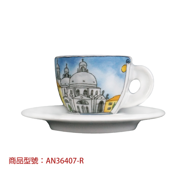 【d'ANCAP】威尼斯風情濃縮杯組(2杯2盤) d’ANCAP,ANCAP,咖啡杯,瓷杯,義大利咖啡杯,濃縮杯,卡布杯,拿鐵杯,咖啡器具,義大利製造,老爸咖啡,咖啡,lebarcoffee,coffee