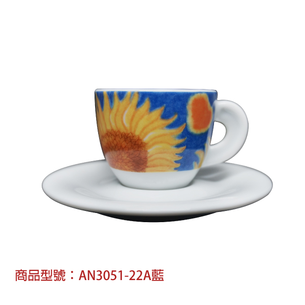 【d'ANCAP】向日葵濃縮杯組(2杯2盤) d’ANCAP,ANCAP,咖啡杯,瓷杯,義大利咖啡杯,濃縮杯,卡布杯,拿鐵杯,咖啡器具,義大利製造,老爸咖啡,咖啡,lebarcoffee,coffee