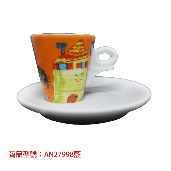 【d'ANCAP】稚趣濃縮杯組(2杯2盤) d’ANCAP,ANCAP,咖啡杯,瓷杯,義大利咖啡杯,濃縮杯,卡布杯,拿鐵杯,咖啡器具,義大利製造,老爸咖啡,咖啡,lebarcoffee,coffee