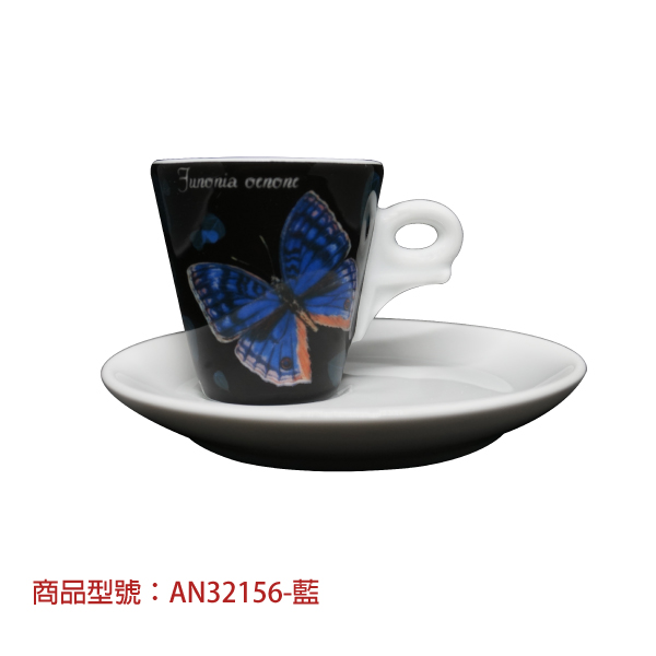【d'ANCAP】奇幻蝴蝶濃縮杯組(2杯2盤) d’ANCAP,ANCAP,咖啡杯,瓷杯,義大利咖啡杯,濃縮杯,卡布杯,拿鐵杯,咖啡器具,義大利製造,老爸咖啡,咖啡,lebarcoffee,coffee