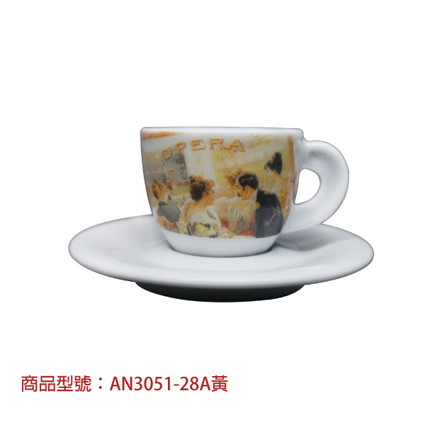 【d'ANCAP】歌劇家鄉濃縮杯組(2杯2盤) d’ANCAP,ANCAP,咖啡杯,瓷杯,義大利咖啡杯,濃縮杯,卡布杯,拿鐵杯,咖啡器具,義大利製造,老爸咖啡,咖啡,lebarcoffee,coffee