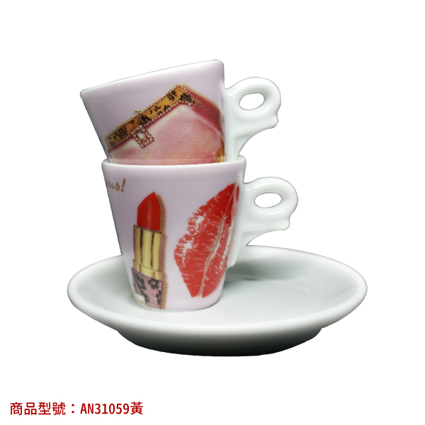 【d'ANCAP】女人香濃縮杯組(2杯2盤) d’ANCAP,ANCAP,咖啡杯,瓷杯,義大利咖啡杯,濃縮杯,卡布杯,拿鐵杯,咖啡器具,義大利製造,老爸咖啡,咖啡,lebarcoffee,coffee