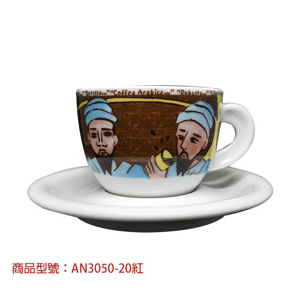 【d'ANCAP】咖啡故事卡布杯組(2杯2盤) d’ANCAP,ANCAP,咖啡杯,瓷杯,義大利咖啡杯,濃縮杯,卡布杯,拿鐵杯,咖啡器具,義大利製造,老爸咖啡,咖啡,lebarcoffee,coffee